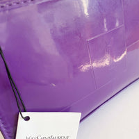 YSL Beaute Purple Faux Patent-Leather Clutch