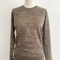 Scotch and Soda Size 1 Gold Cotton-Blend Knit Sweater