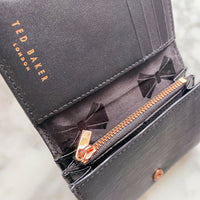 Ted Baker Black and Rose-Gold Tone Wallet