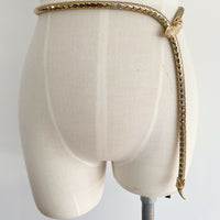 Serpent-Embellished Gold-Tone Belt