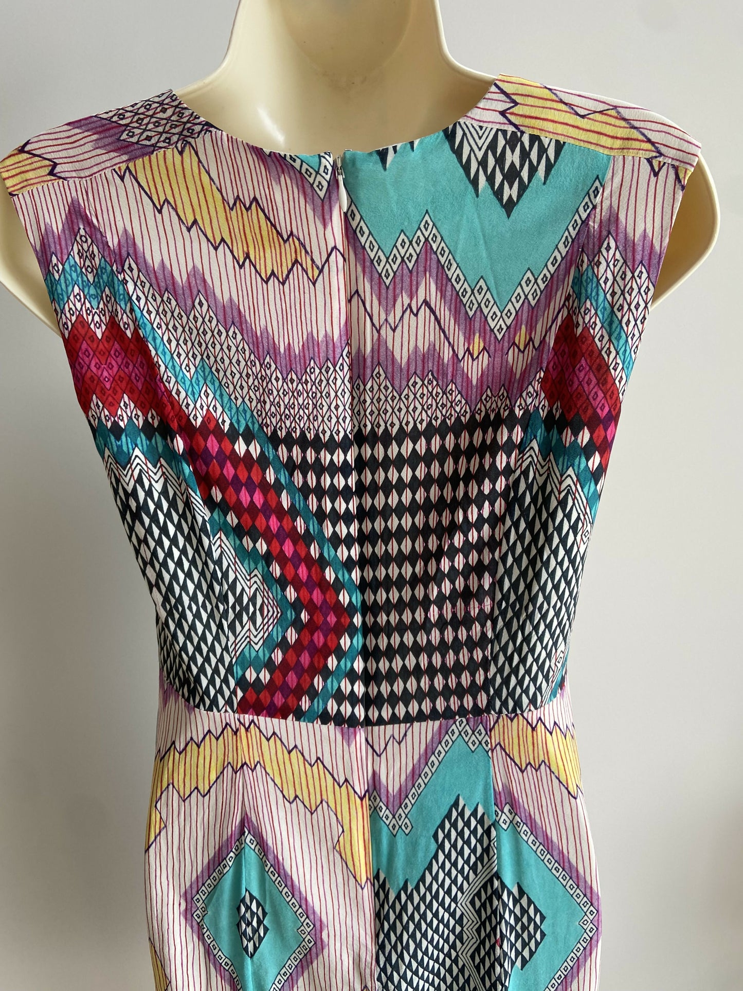 Kate Kosek + Gorman Size 6 Multicoloured Shift Dress