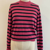 Women's Creswick Size Medium Striped Wool Jumper