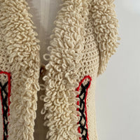 Vintage Women's Knitted Textured Vest