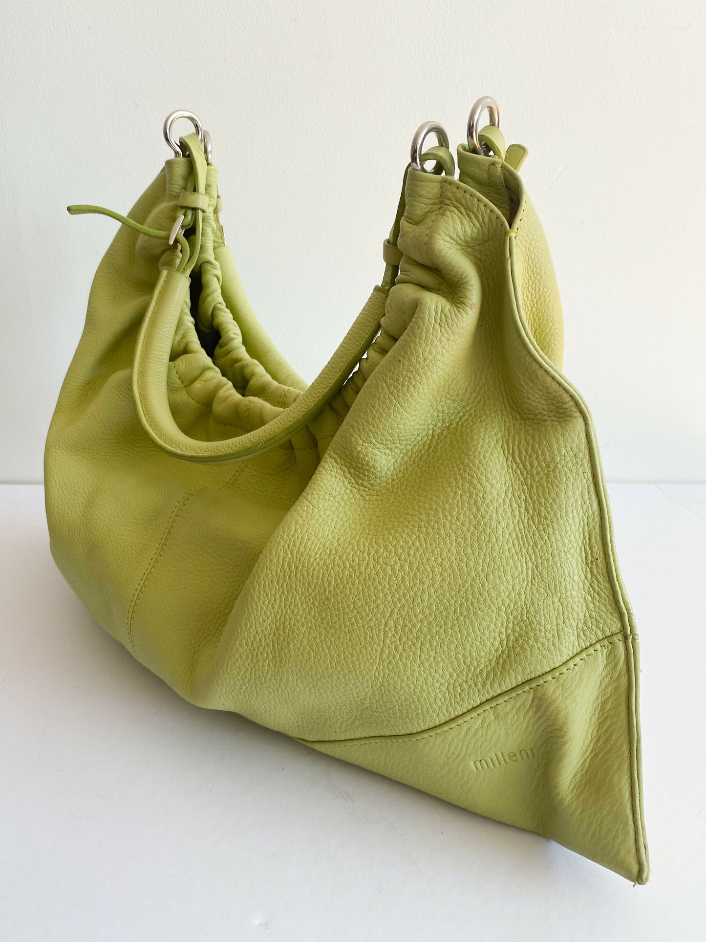 Milleni Green Leather Bag