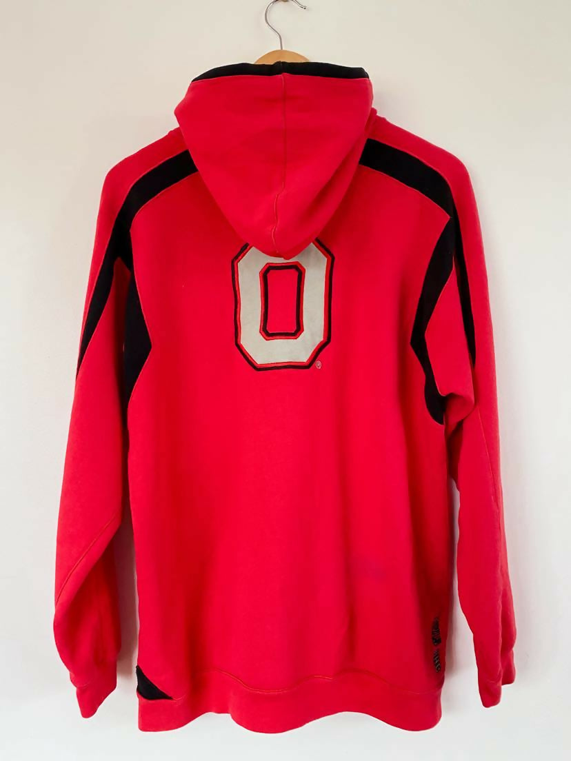 Men's Ohio State size XL red and black hooded sweatshirt