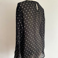 Witchery Size 10 Sheer Polka-Dot Top