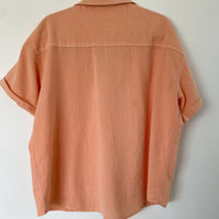 Unisex Stussy Size 10 Orange Cotton Waffel Shirt