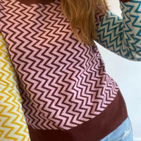 Women's Gorman Size 10 ZigZag Merino Wool Pullover