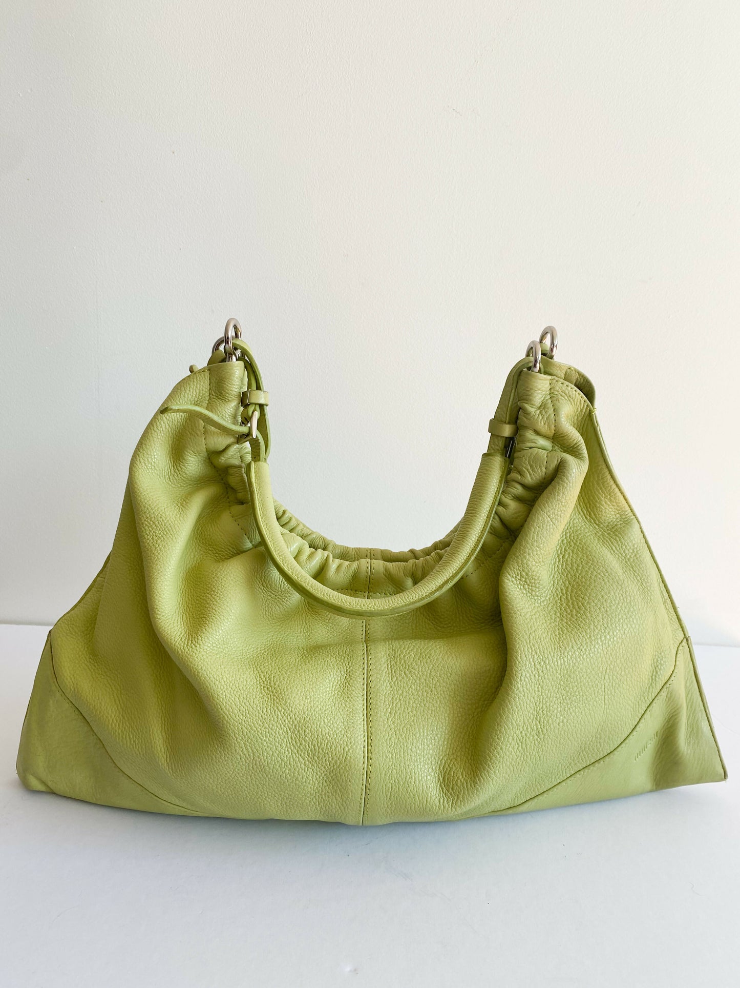 Milleni Green Leather Bag