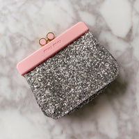 Miu Miu Parfums Perspex and Glittered Fabric Clutch