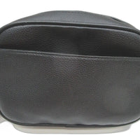 Neon Hart Rounded Design Pebbled Leather Axel Side Body Bag-Black NEW