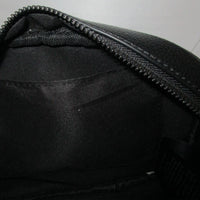 Neon Hart Rounded Design Pebbled Leather Axel Side Body Bag-Black NEW