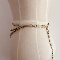 Vintage Two-Tone Bead and Chain Belt