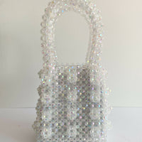 White Beaded Bag