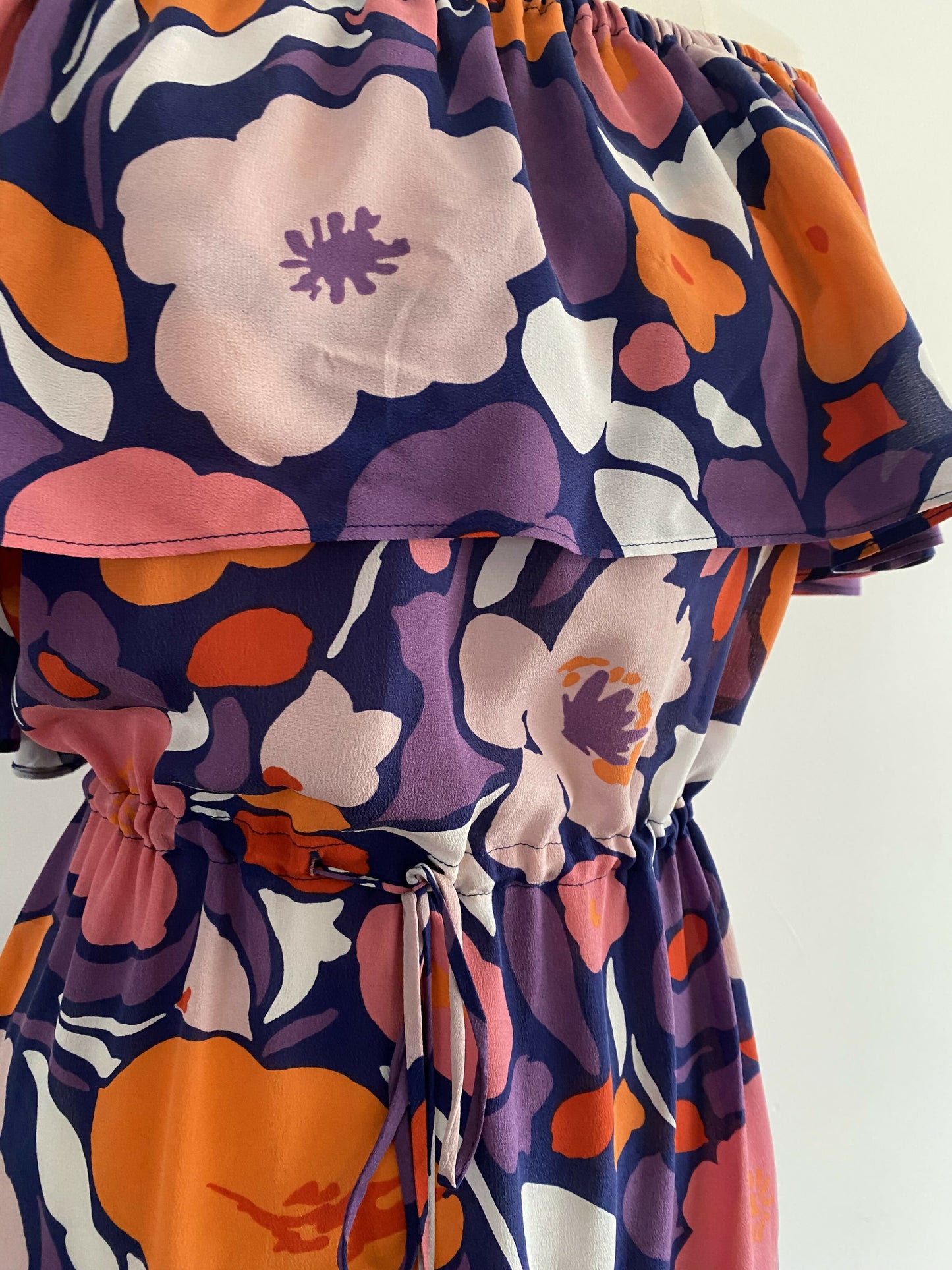 Women's Mister Zimi One Size Floral-Print Silk Dress
