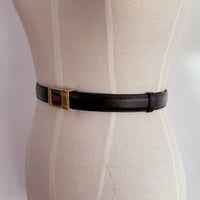 Chocolate Leather Belt