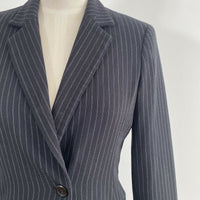 Oscar by Oscar de la Renta Size 6-8 Pinstripe Navy Blazer