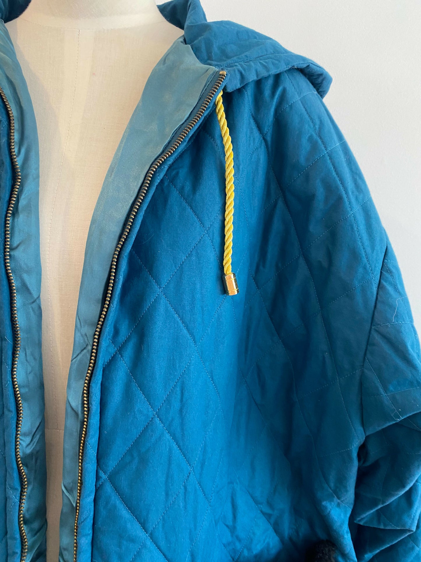 Women's Elelian Italy Size Large Green Parka Jacket