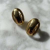 Gold-Tone and Diamante Clip-On Earrings