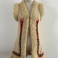Vintage Women's Knitted Textured Vest