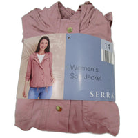 Serra Womens Soft Blush Pink Hooded Long Sleeve Jacket Ladies Size 14 NEW