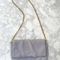 Vintage Park Lane Light-Grey Chainmail Bag