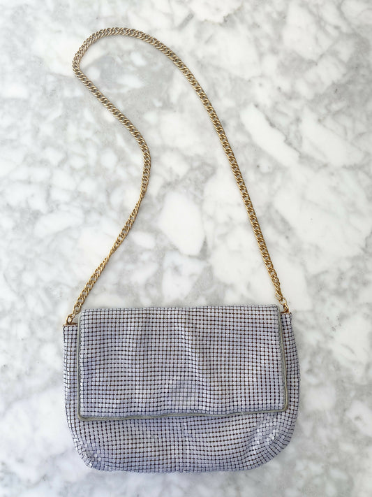 Vintage Park Lane Light-Grey Chainmail Bag