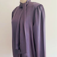 Sportscraft Size 16 Charcoal Satin Shirt