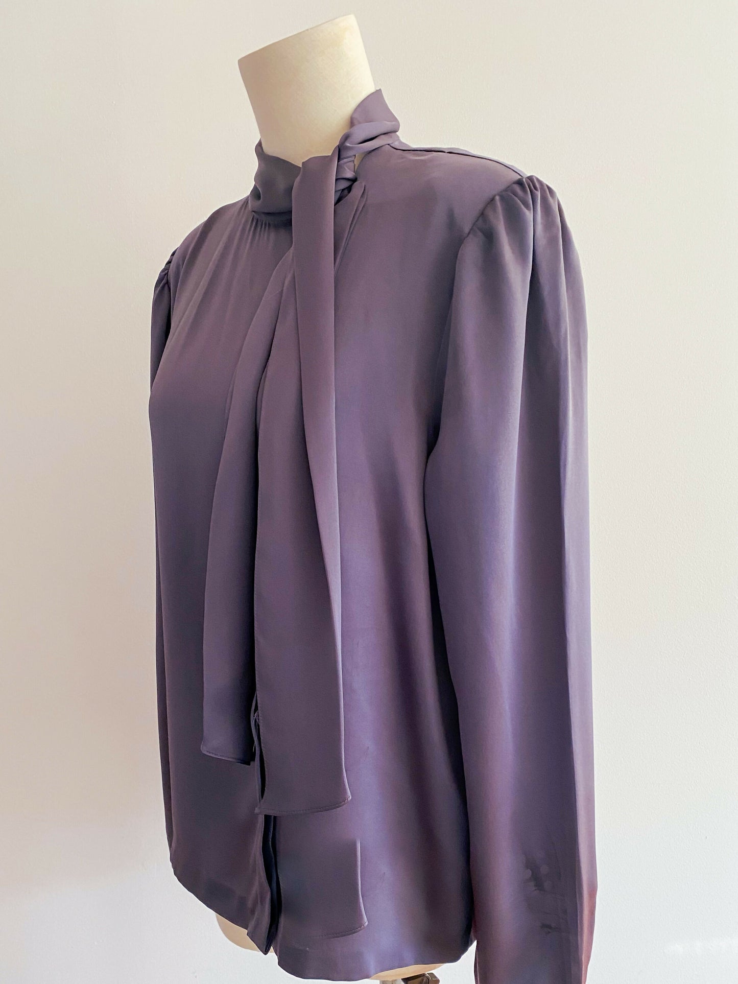 Sportscraft Size 16 Charcoal Satin Shirt