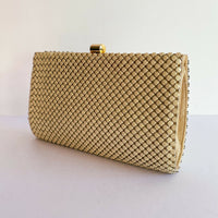 Ultra Mesh Cream Shoulder Bag Clutch