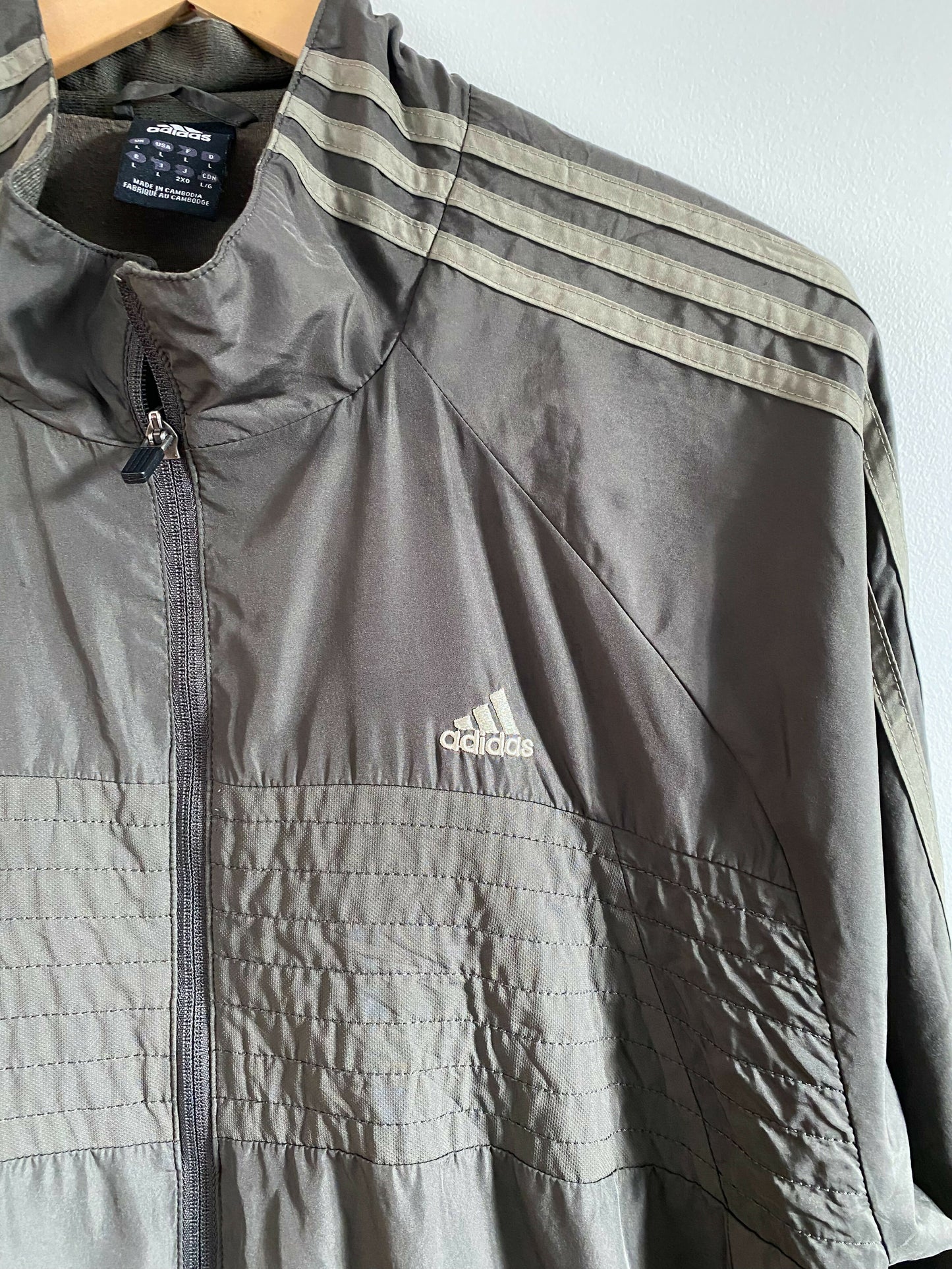 Men's Adidas Army-Green Size L Jacket