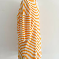 The Upside Size XS Striped Orange Norfolk Lyla Knit T-Shirt