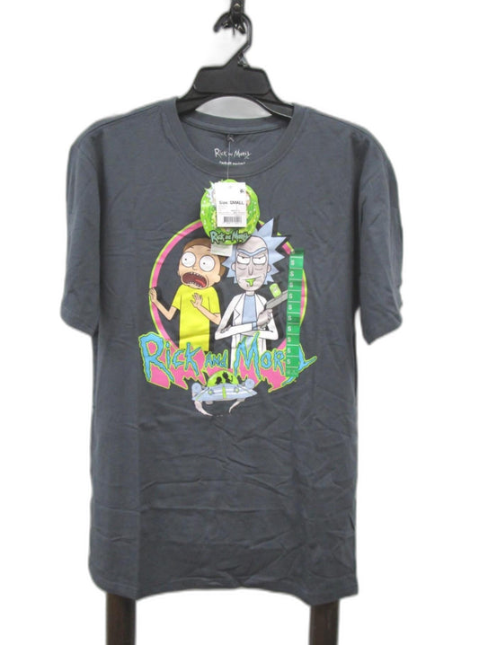 Rick And Morty Blue Short Sleeve Rick Morty T-Shirt Men'S Size S NEW