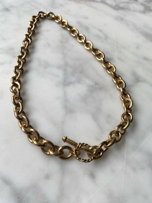 Gold-Tone Chain Necklace