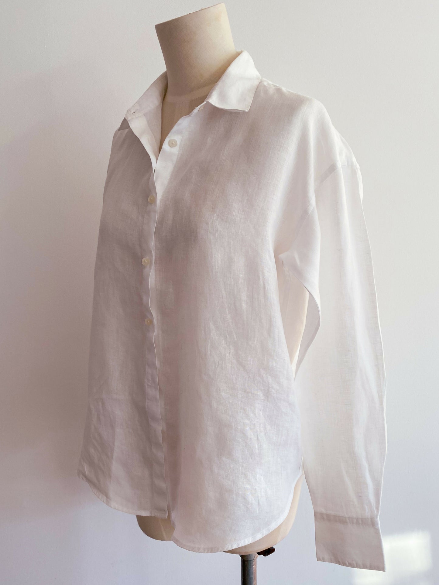 Uniqlo Size XS White Linen Shirt