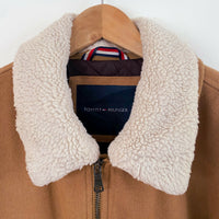 Men's Tommy Hilfiger Size L Camel-Brown Wool-Blend Jacket