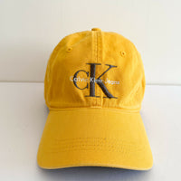 Men's Calvin Klein Jeans Adjustable Yellow Cotton Cap