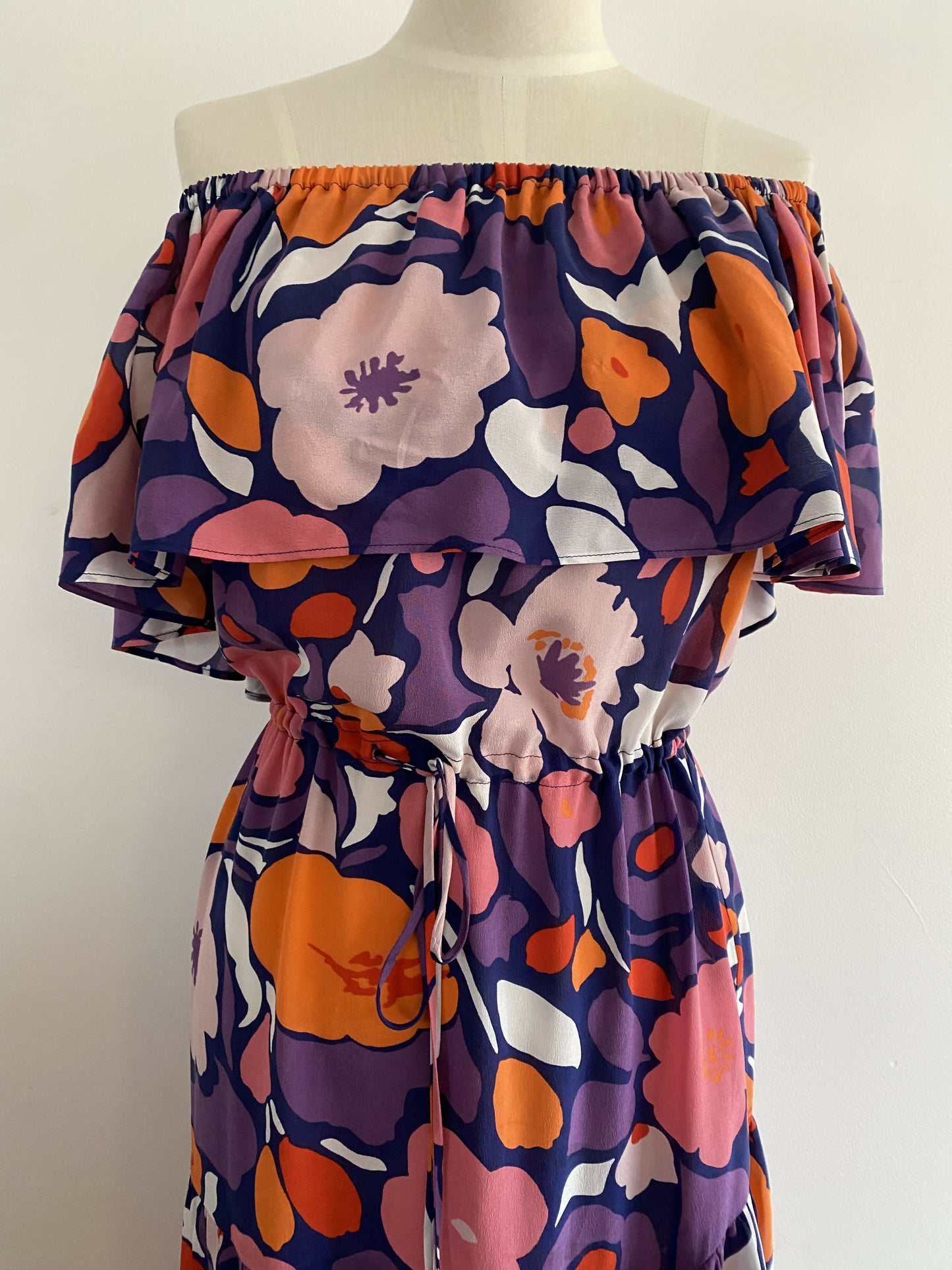 Women's Mister Zimi One Size Floral-Print Silk Dress