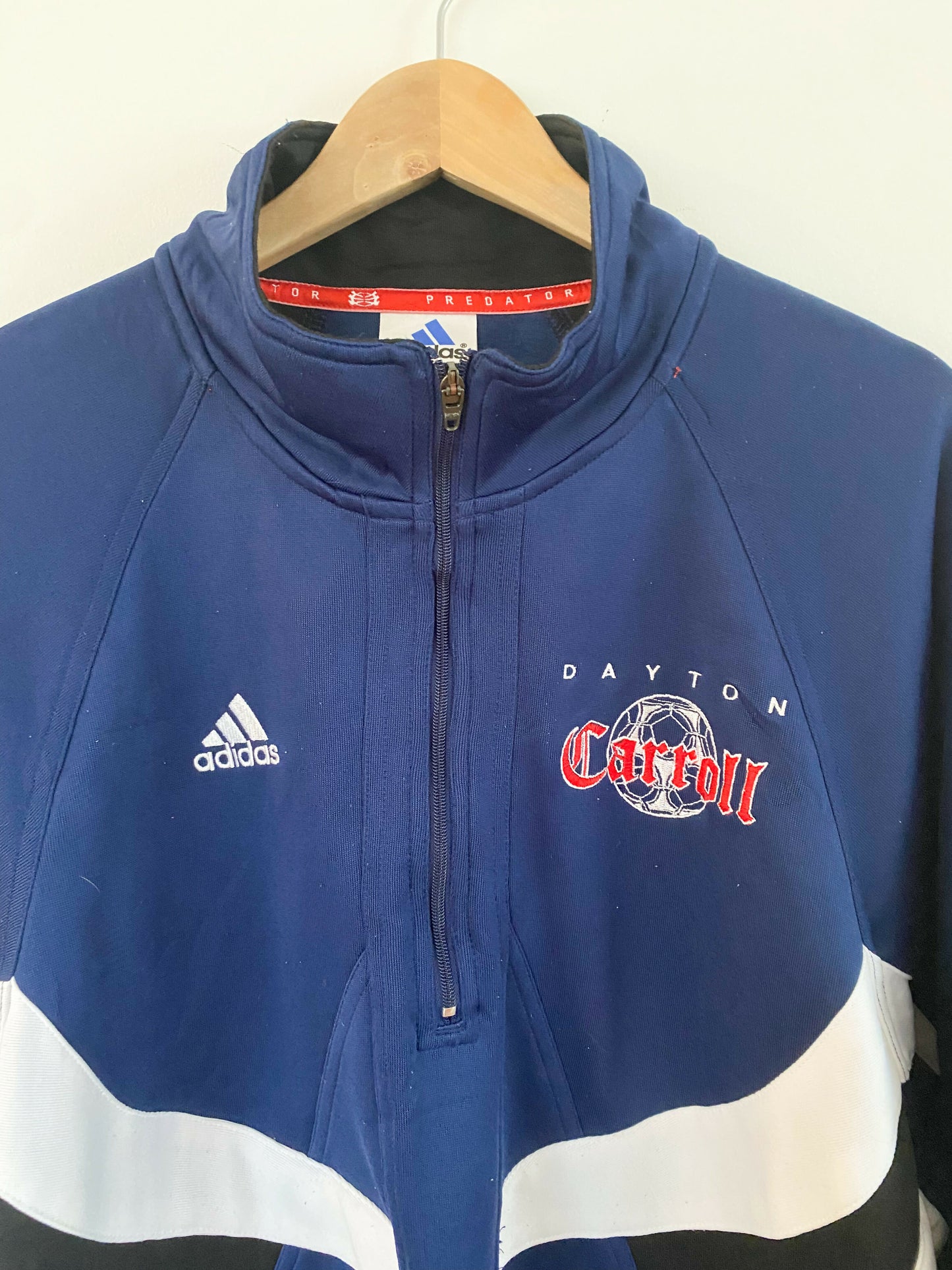 Men's Adidas Dayton Carroll Size Large Navy Jacket