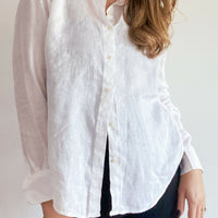 Uniqlo Size XS White Linen Shirt