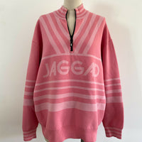 Women's Size M Jaggad Pink Knit Jumper