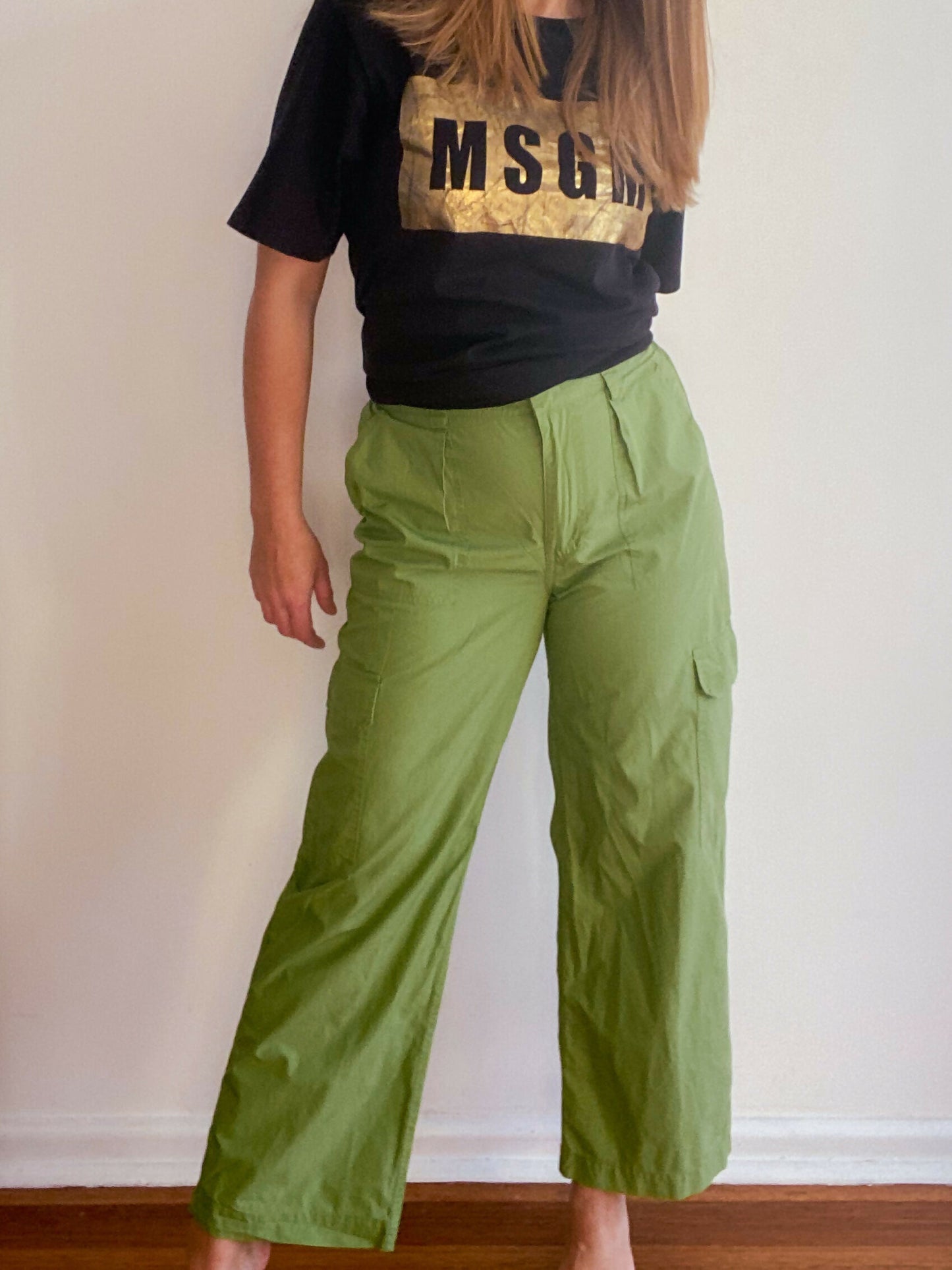 Cotton On Green Cotton Cargo Pants