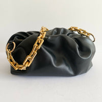 Black Faux Leather Bag