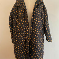 Women's Sass Size 10 Polka-Dot Black Puffa Jacket