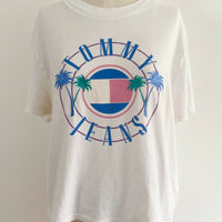 Tommy Jeans Size Medium Printed White T-Shirt