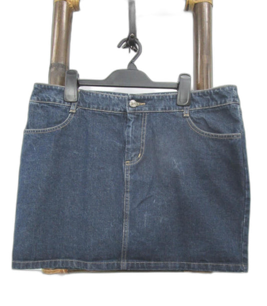 Dangerfield Short Denim Jeans Skirt Blue Ladies Size 14