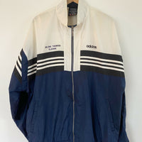 Men's Adidas Size Extra Large Navy and Cream Jacket