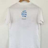 Men's BNWT Anti Social Social Club X FRAGMENT Interference Size Small White T-Shirt