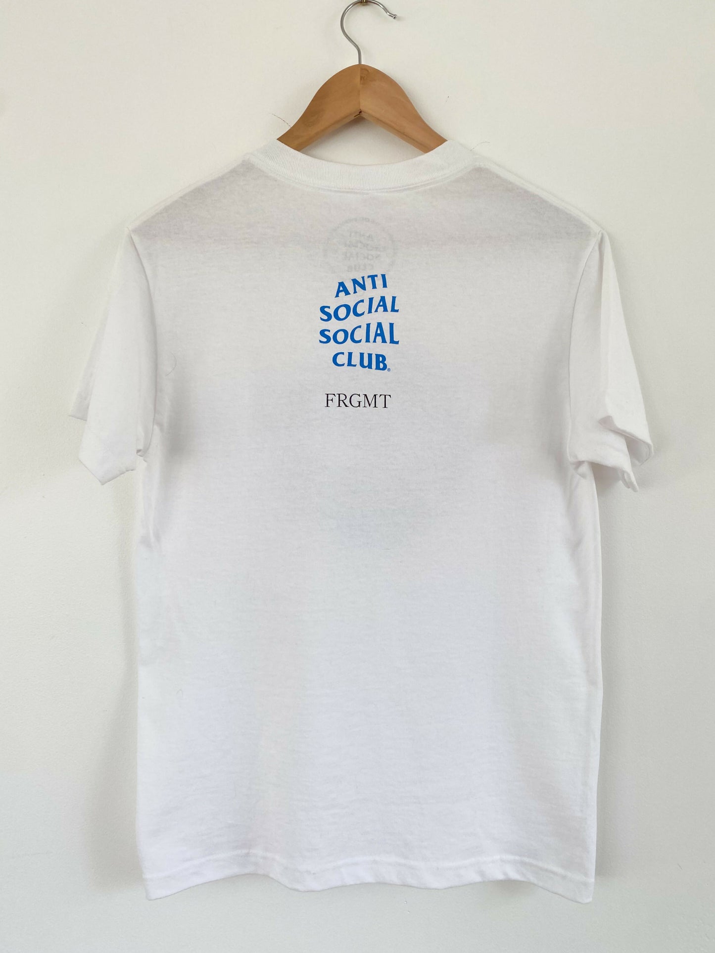 Men's BNWT Anti Social Social Club X FRAGMENT Interference Size Small White T-Shirt