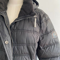 Women's Superdry Size 12 Padded Black Jacket